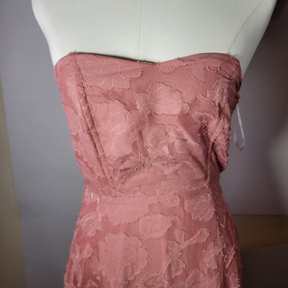 Lulus Garden of Romance Rusty Rose Burnout Maxi Dress Size XS - Picture 2 of 4